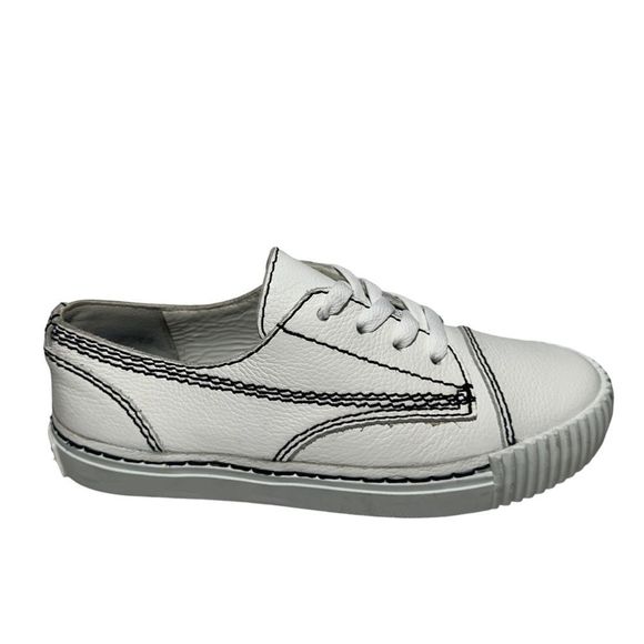 Alexander Wang Shoes - Alexander Wang White Leather Sneakers sz US 7.5 38